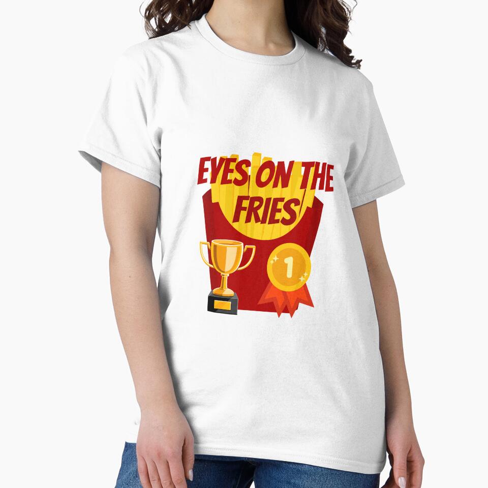Food Pun Eyes on the Fries by bububabuinc