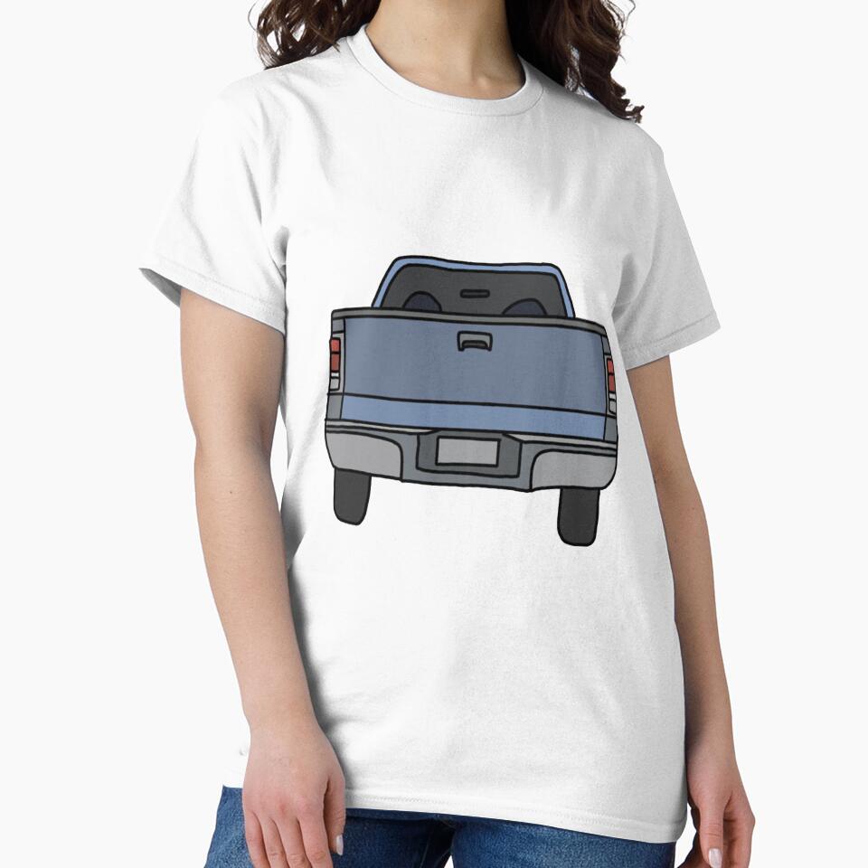 blue pickup truck butt meme, blue pickup truck butt stickers, blue pickup truck butt shirt For Mom Dad Kids by yota habi