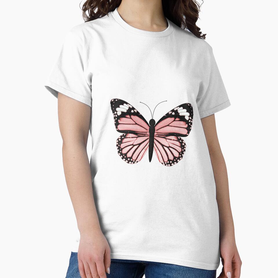 Light Pink Butterfly meme, Light Pink Butterfly stickers, Light Pink Butterfly shirt For Mom Dad Kids by yota habi