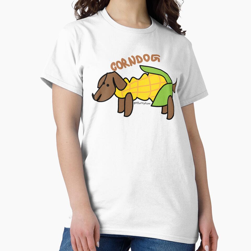 Corndog cute funny pun by fluffyfamcraft