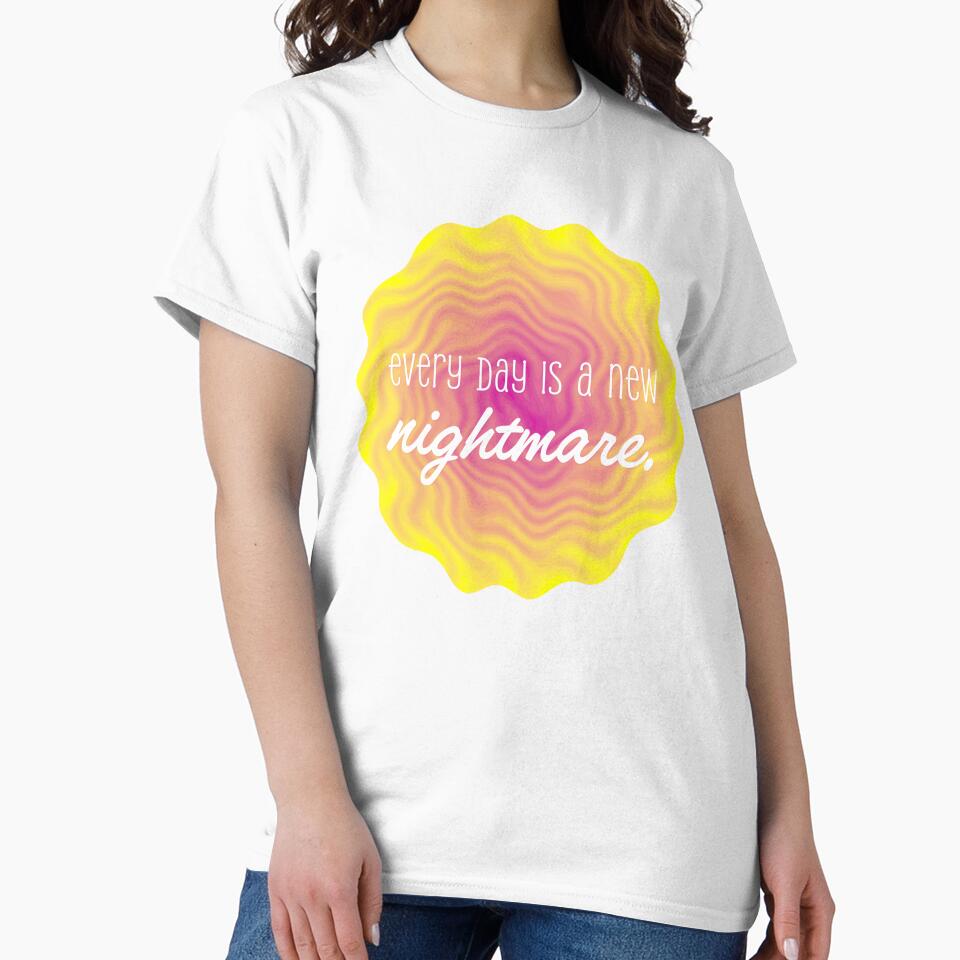 Every Day Is a New Nightmare - Pink and Yellow Swirl by sillyjess
