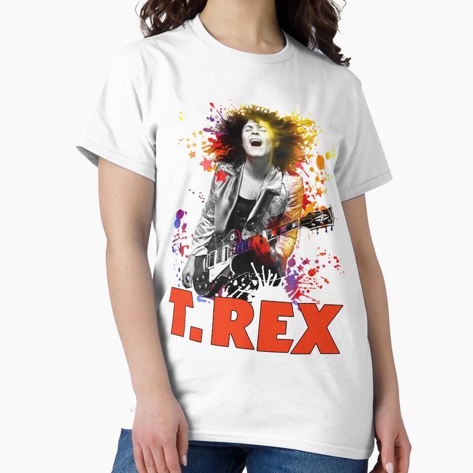 T. Rex Rock Band Marc Bolan Retro Cool Top Tee by Michaelidea