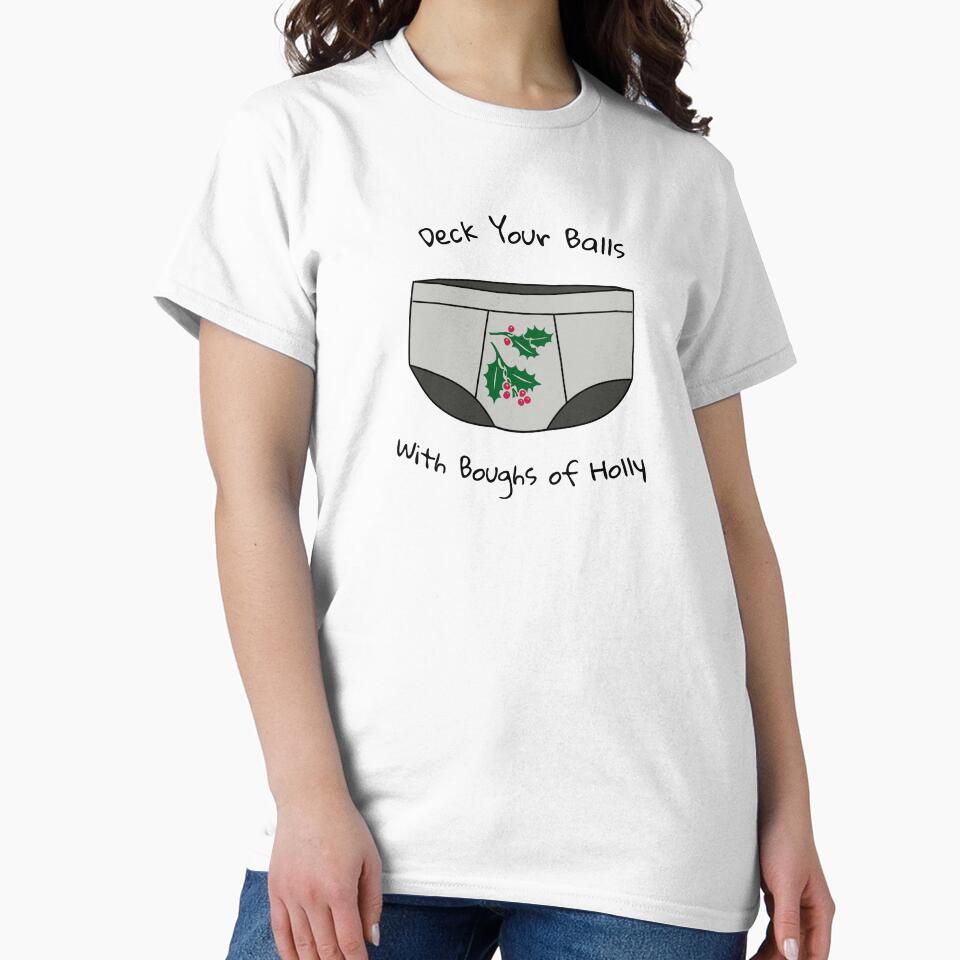 Deck Your Balls With Boughs Of Holly Briefs Underwear by DesignsofWhimsy