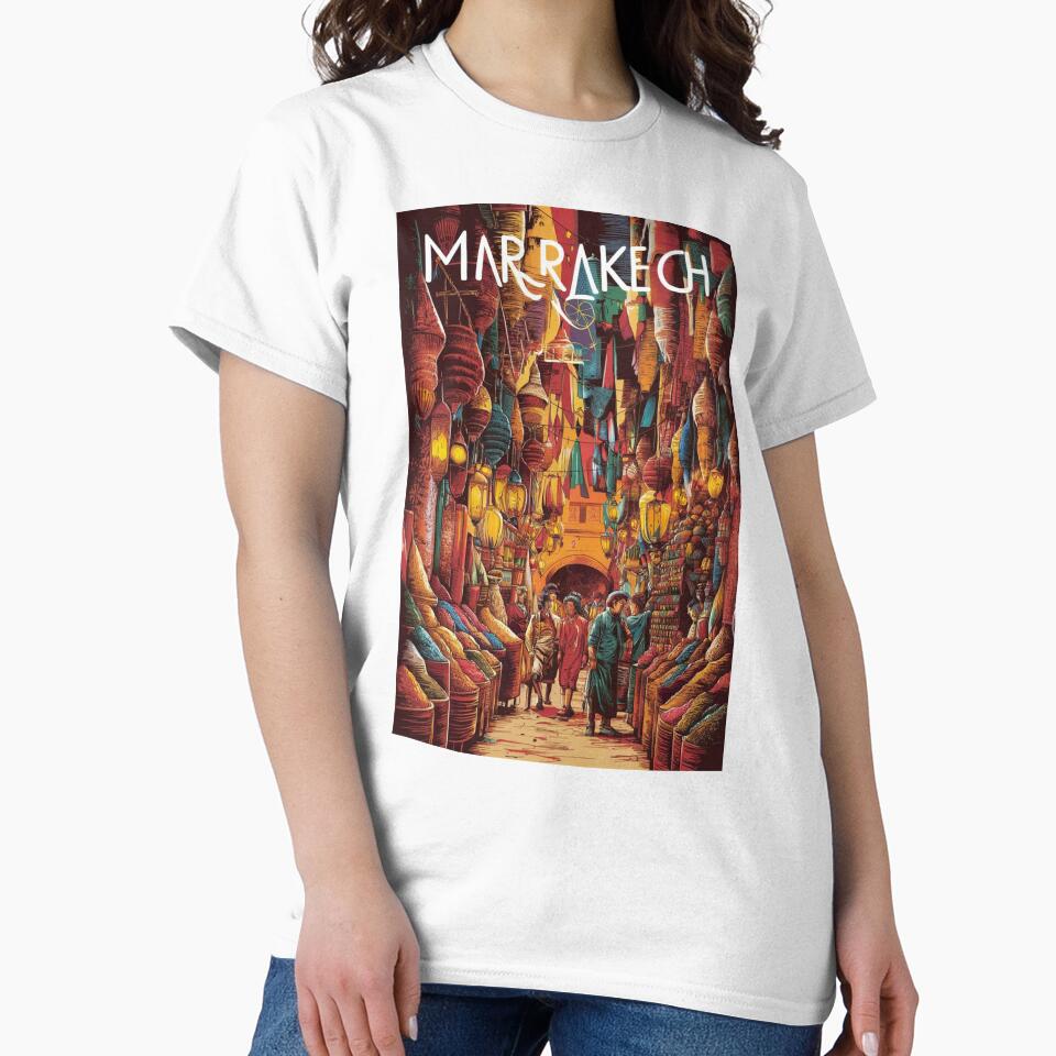 Marrakech Vintage Travel Poster by TravelerRat