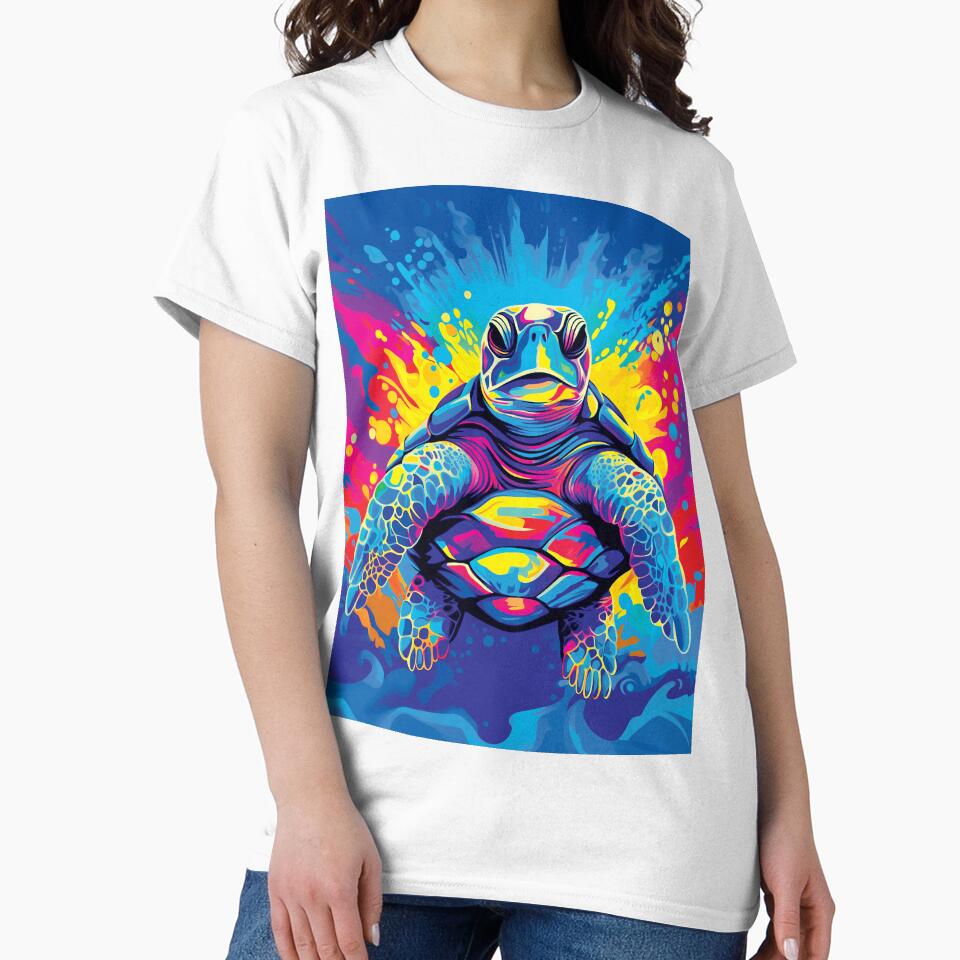 Sea Turtle Pop Art by FreakamaGeek