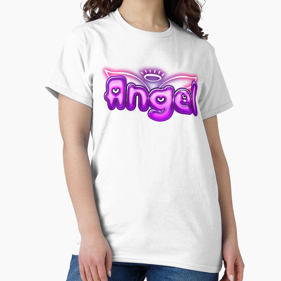 Angel lettering with wings - soft girl trend by Rev-Style