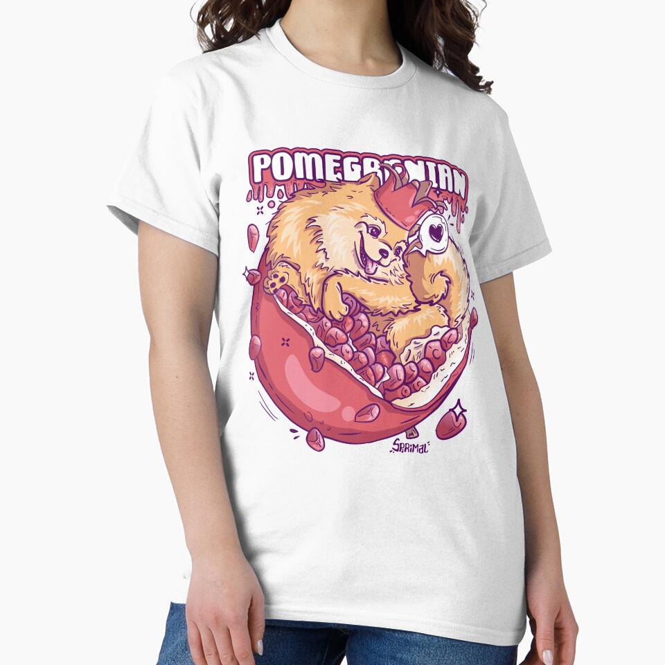 Pomeranian pomegranate pun Pomegranian by SPIRIMAL