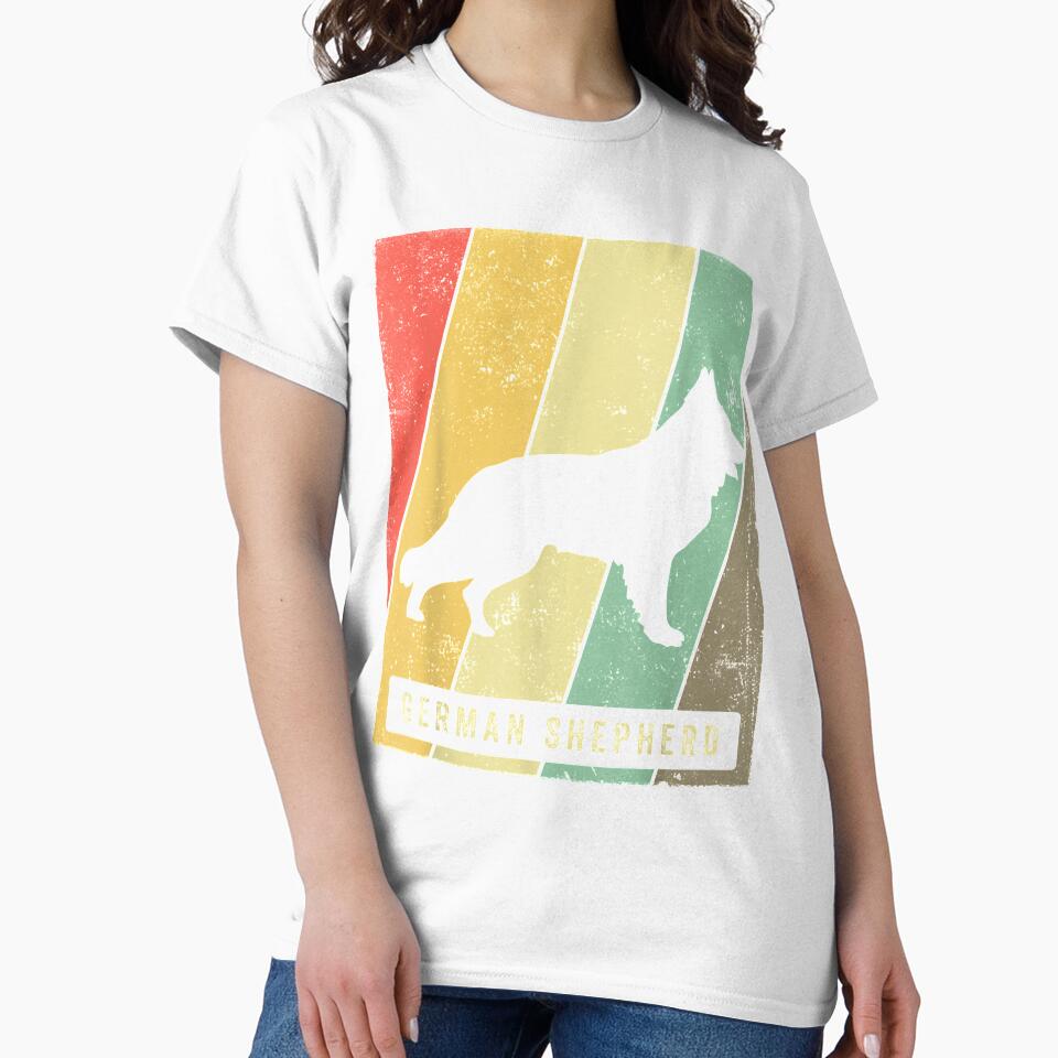 German Shepherd Dog Retro Vintage Gift by ninapfvu