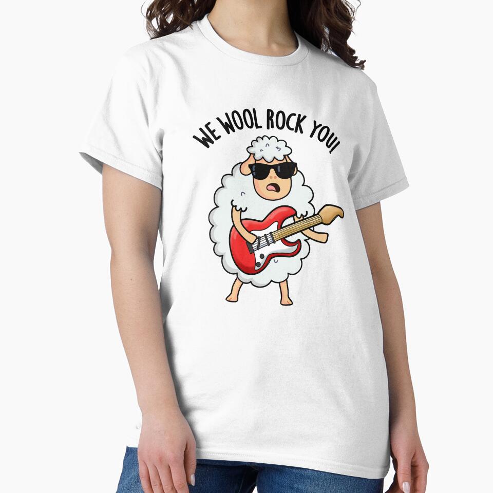 We Wool Rock You Funny Sheep Pun by punnybone