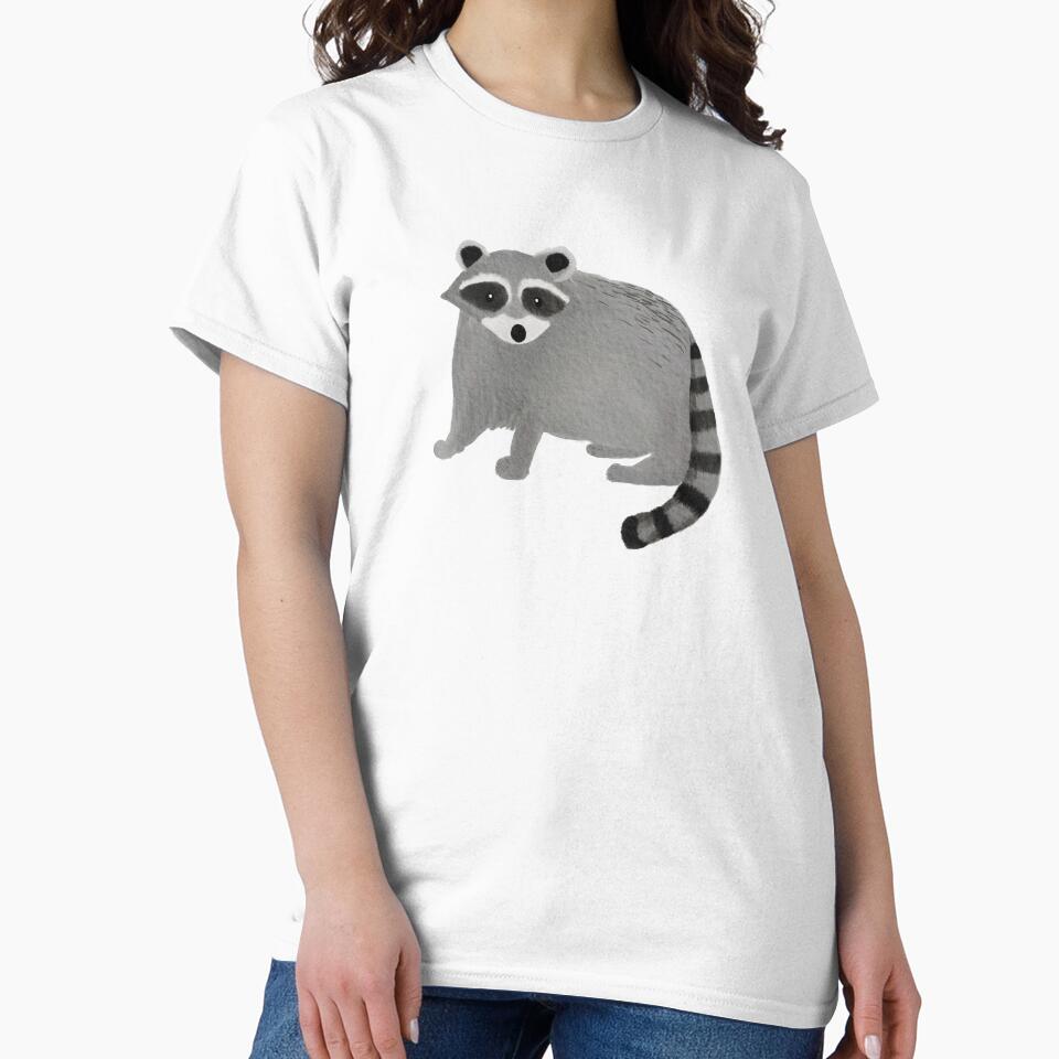 Cute Raccoon Watercolor Illustration by Live-Created
