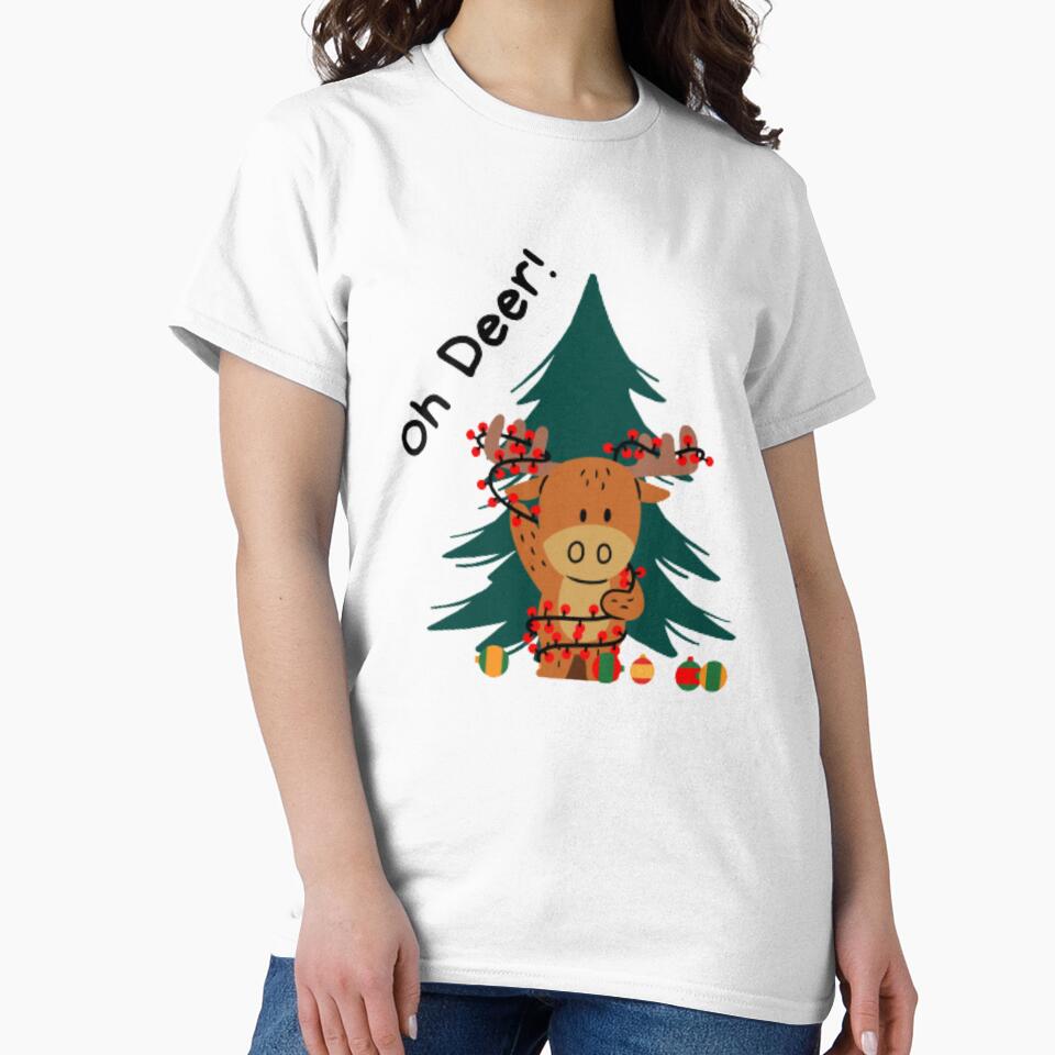 Oh Deer! - Funny Christmas Pun by LMoonDesigns