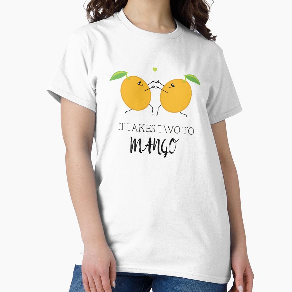 Takes Two to Mango Tango Cute Fruit Food Pun Graphic by DouglasyReynol