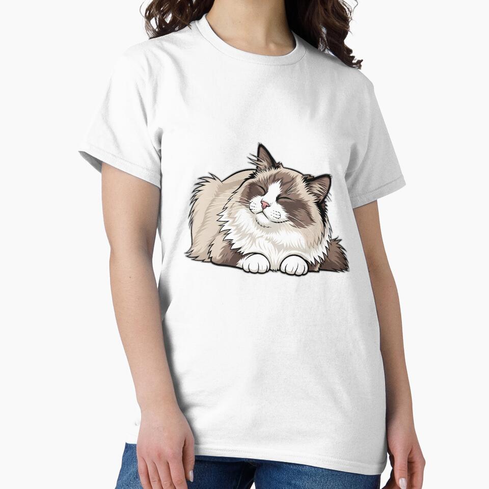 Ragdoll Soft Plop Cat Relaxed by pumsquare