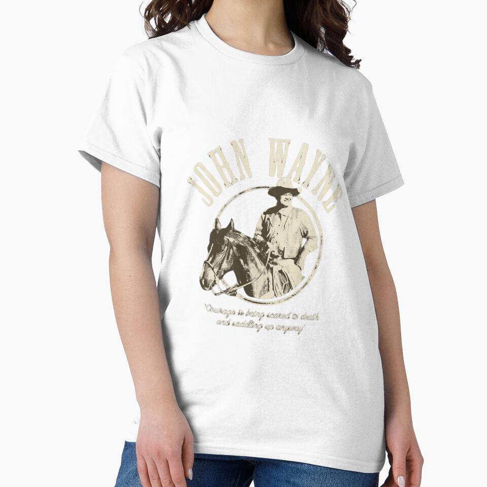 John Wayne Cowboy Western Vintage Shirt by PowerSSales