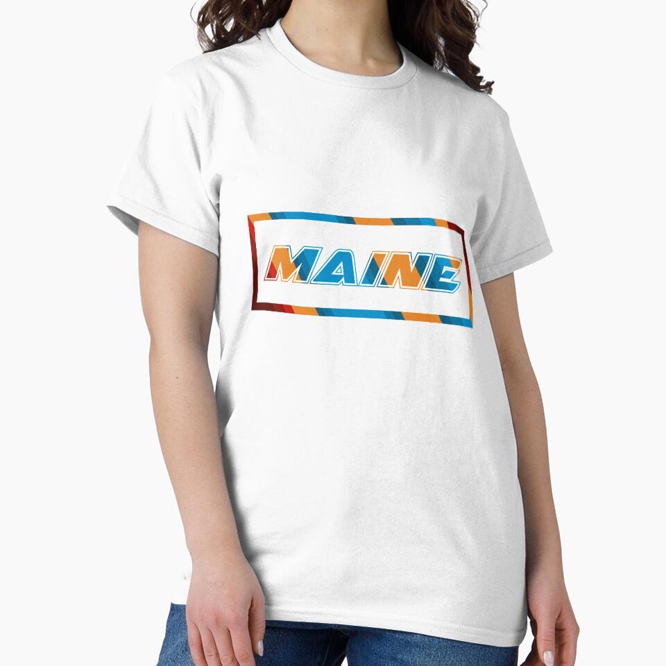 Maine T-Shirt for Men and Women by AllStarMerch