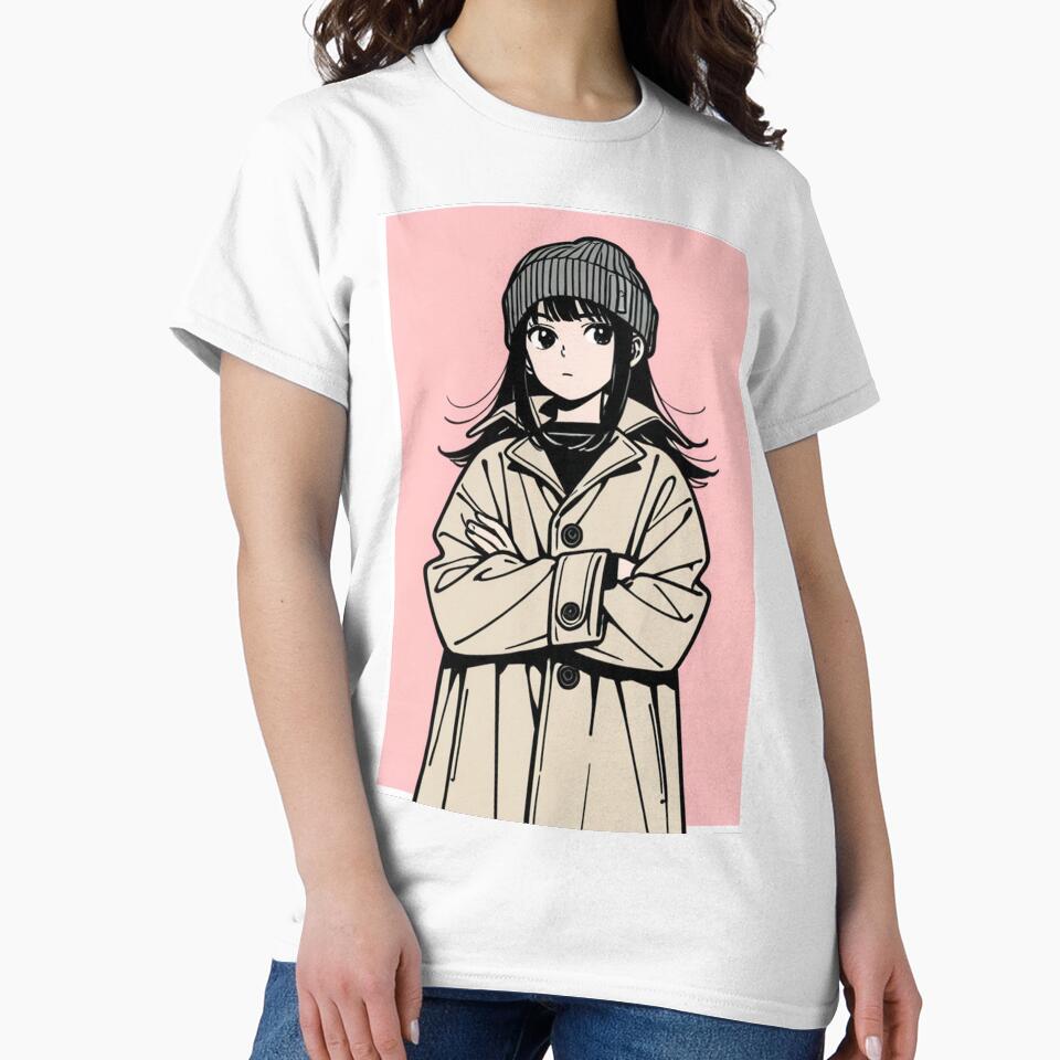 Fashion - Man in Black Trench Coat Beanie Streetwear Anime Variant 2 by AnimeShin