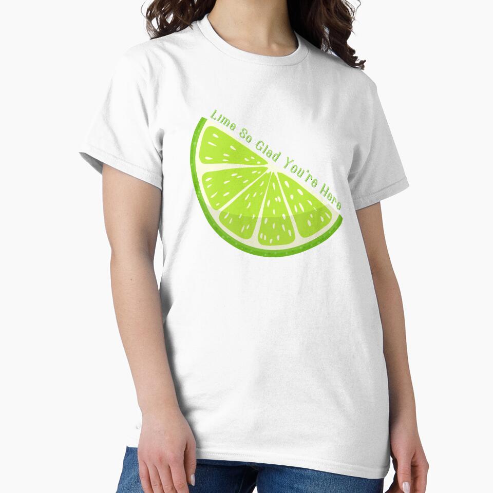 Lime So Glad You are Here Pun by LapillusDesigns