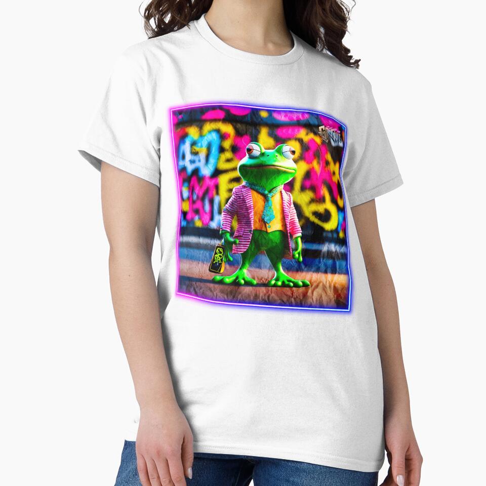 Graffiti style frog by Drone-tees