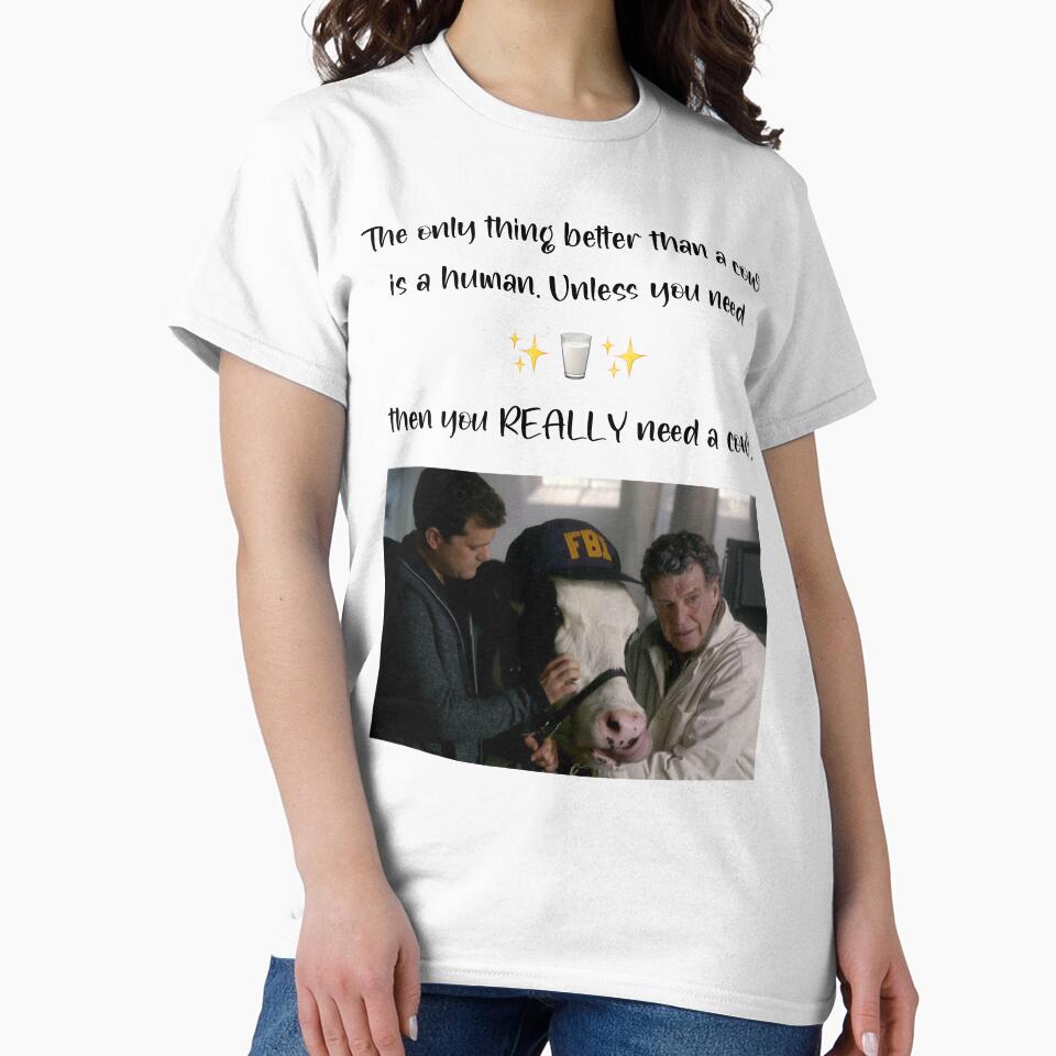 Fringe quote “The only thing better than a cow is a human, unless you need milk, then you really need a cow” Walter Bishop by Lumennyxart