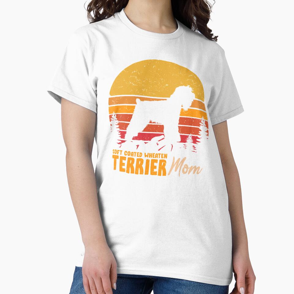 Soft Coated Wheaten Terrier Dog Mom Vintage Retro by rafaeltto