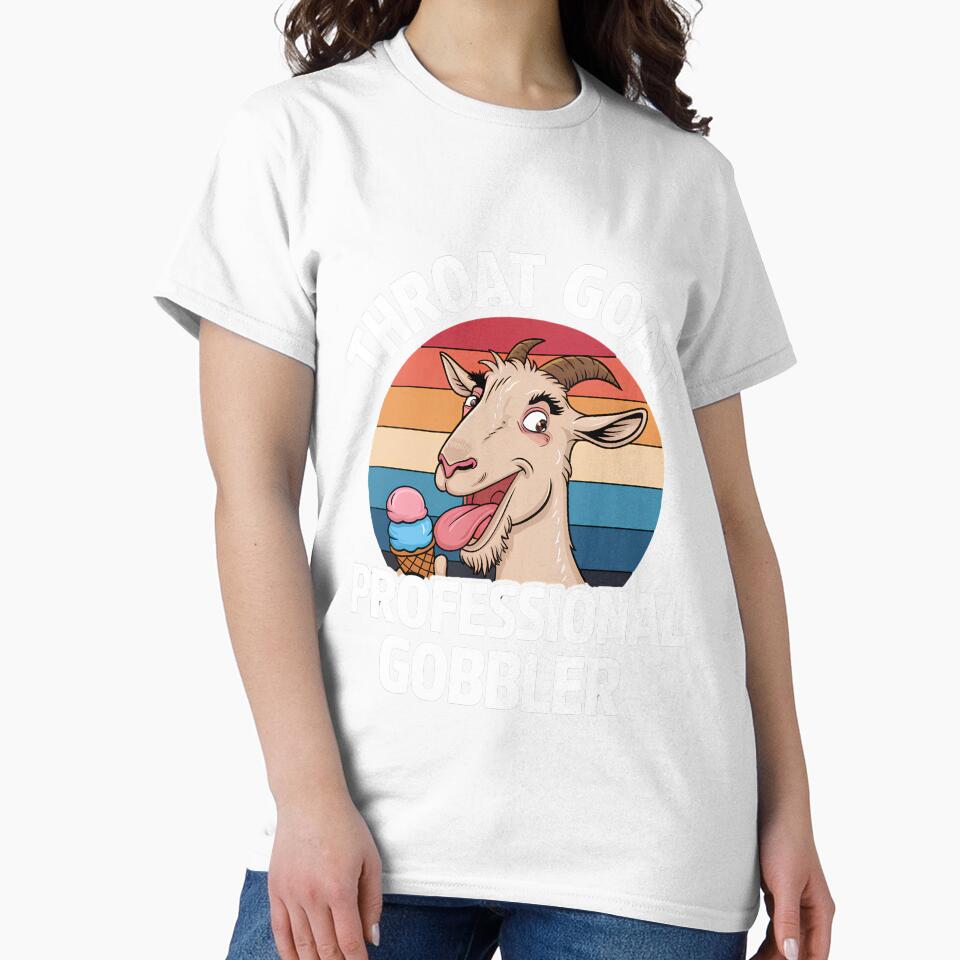 Throat Goat professional gobbler Retro Inappropriate Adult by Wear the Art
