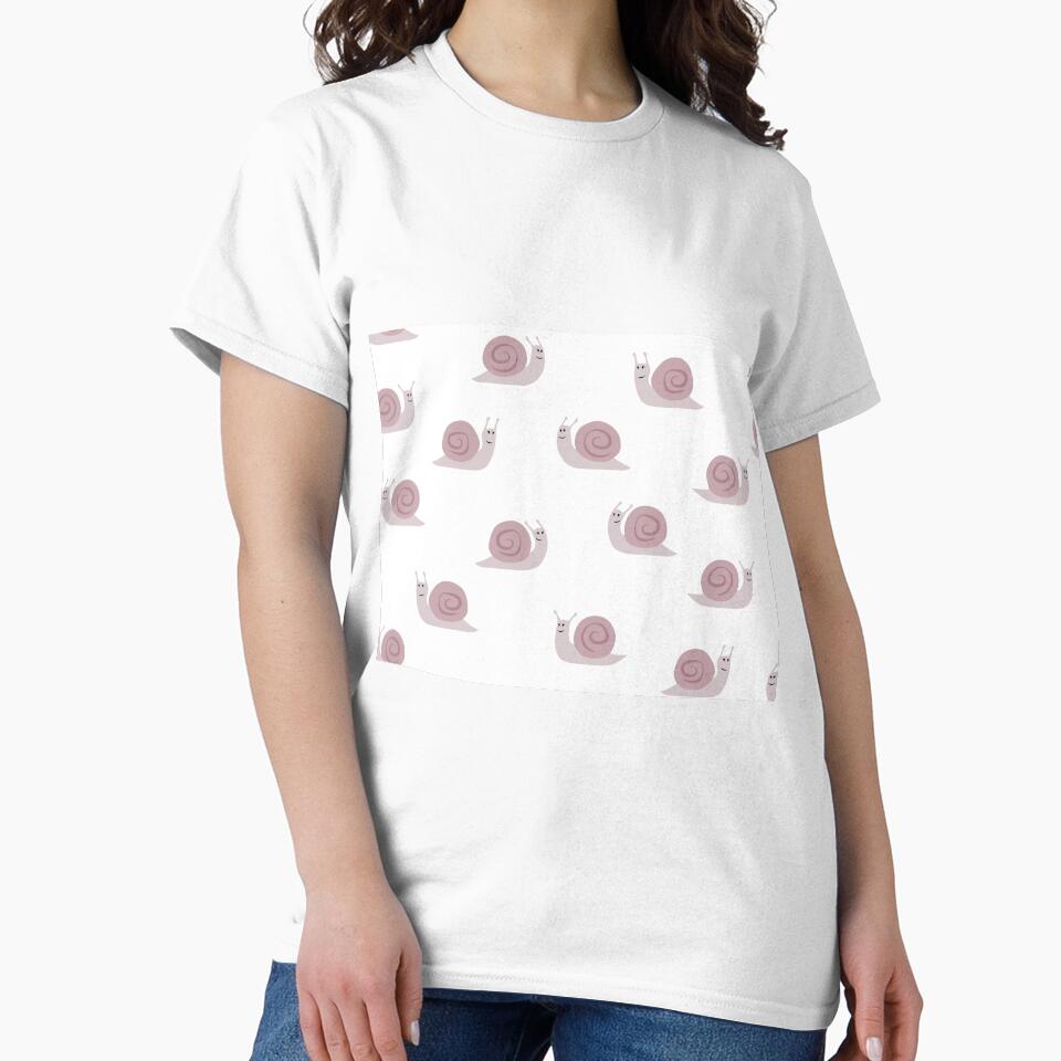 cute snails - mauve by littlearrow