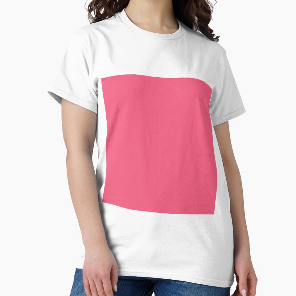 Plain Solid Color Pink Magenta French Rose Pink (M80 Y30) by mimihuang creations