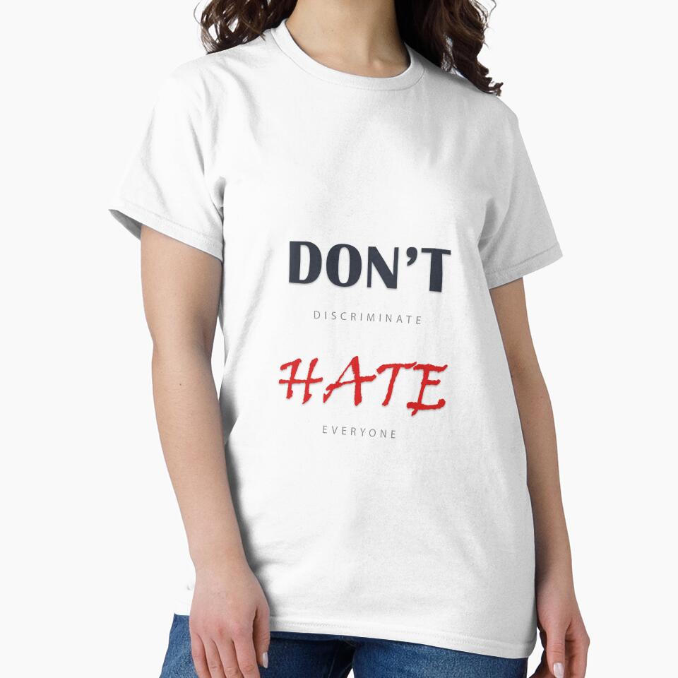 Don't discriminate funny quote as illustrated text by expresivedesign