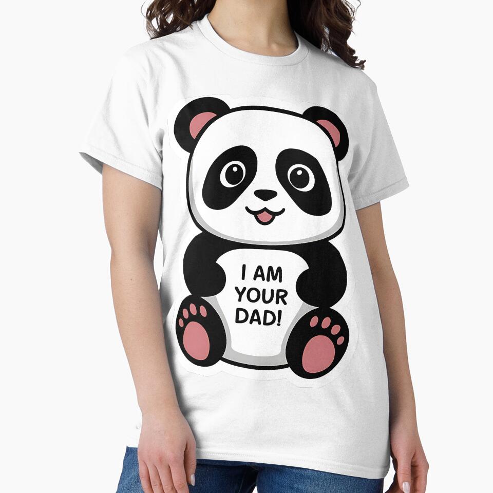 Cute panda sticker "I am your Dad!" by pawansaket9124