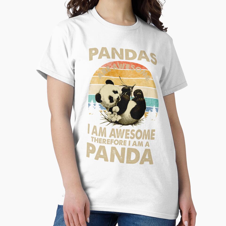 Retro Awesome Panda by spellmadebylee