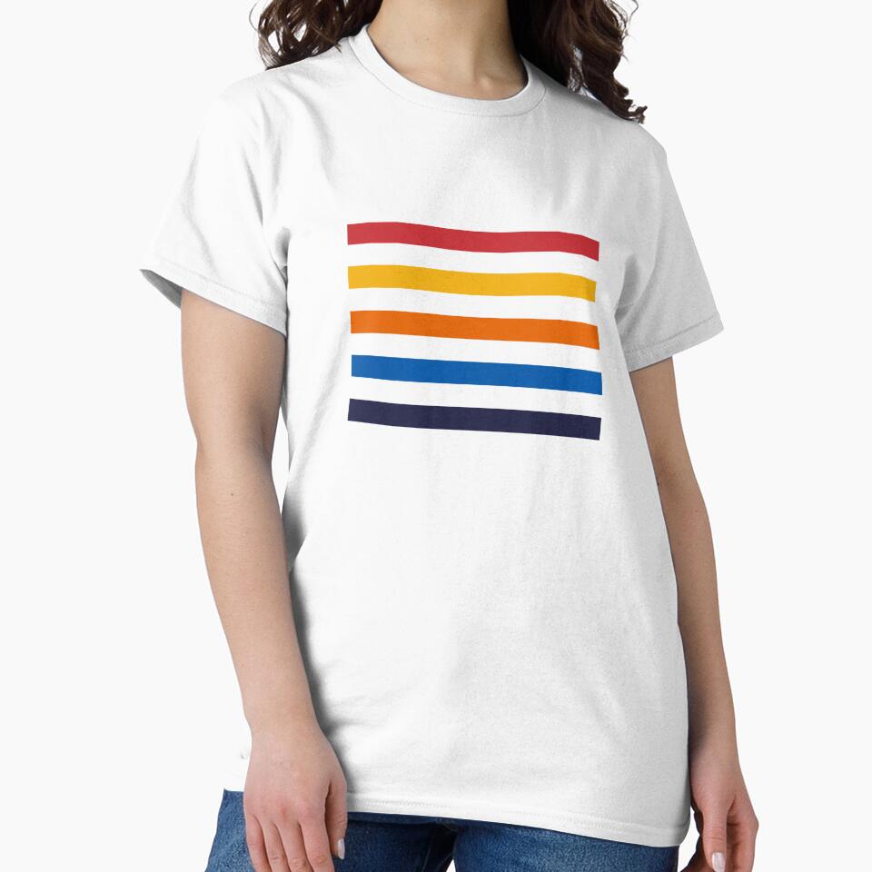 Retro vintage color stripes sunset colors by TalBright