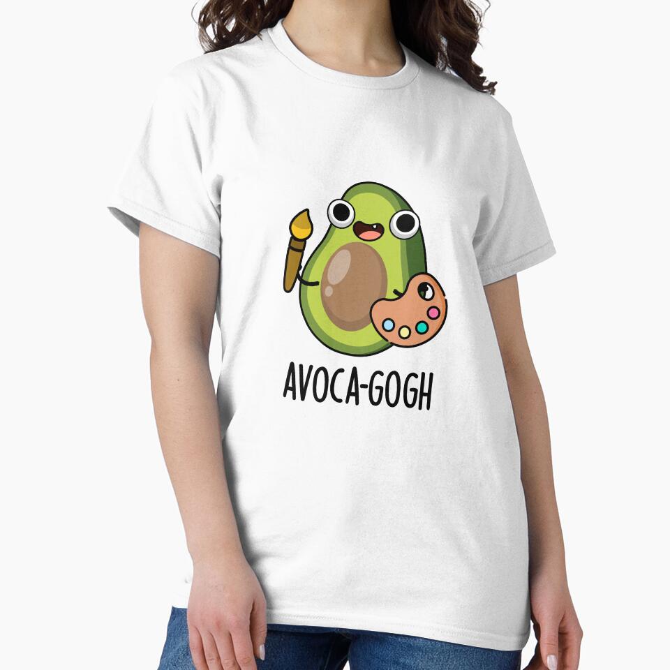 Avoca-gogh Cute Avocado Artist Pun by punnybone