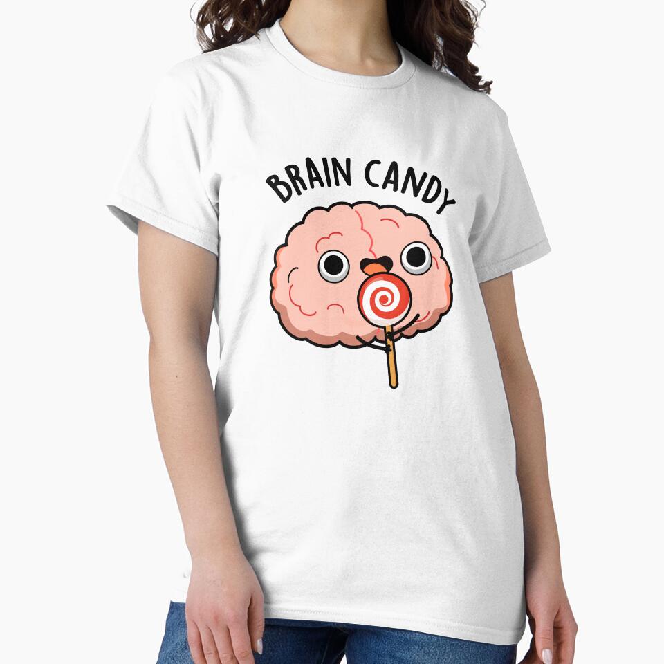Brain Candy Cute Brain Anatomy Pun by punnybone