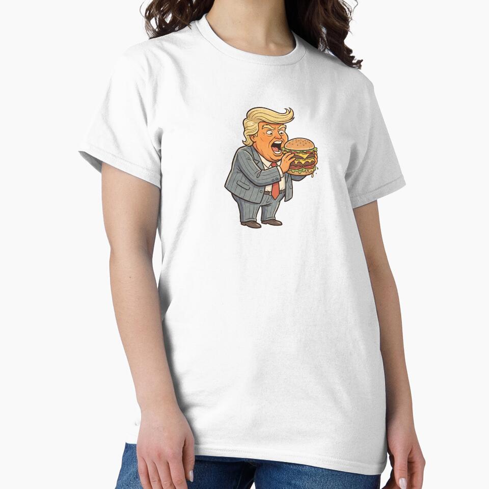 Politician Eating Oversized Hamburger Parody by Thanabordee