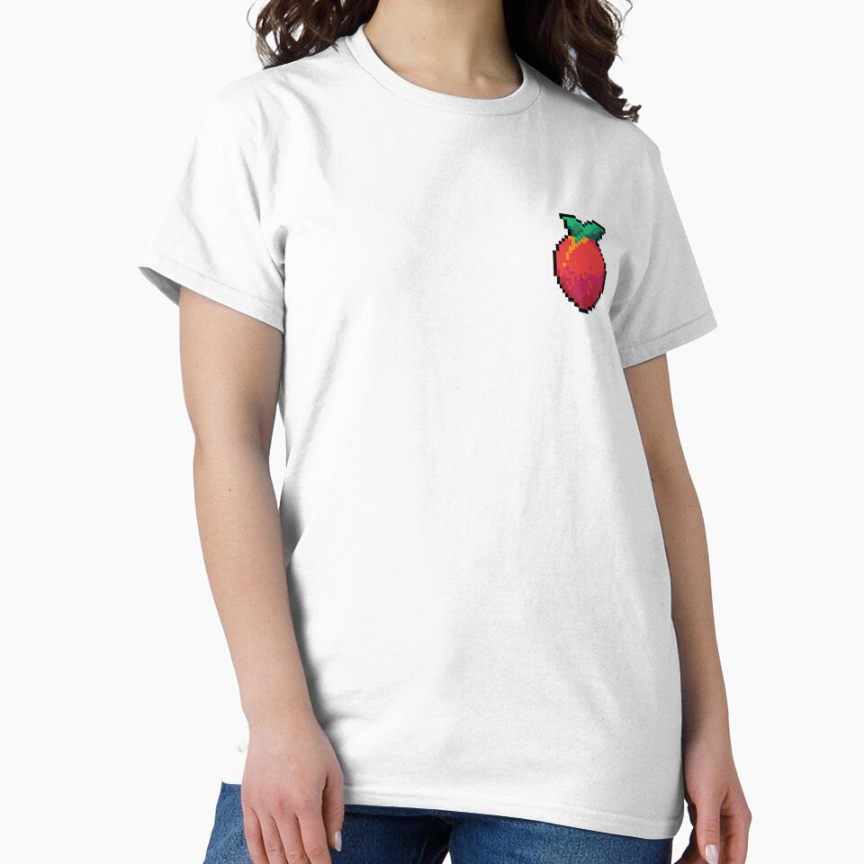 Pixel Nectarine - pixel food art by LittleFoodShop