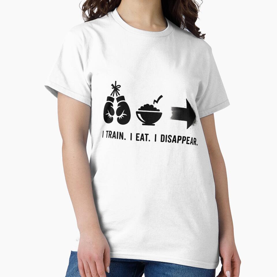 I Train. I Eat. I Disappear. – Fighter Meme Street Art by WSPrintCrafter