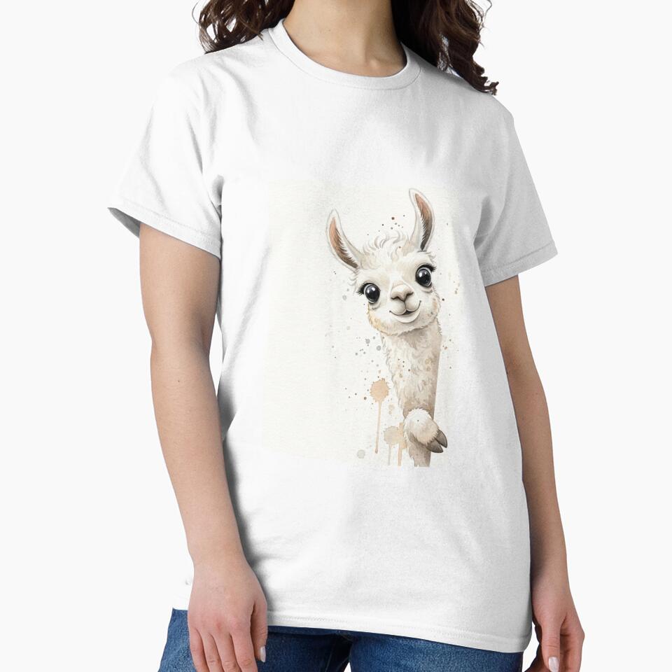 Llama meme funny cute kawaii pet animal watercolor by CheeseBlueprint