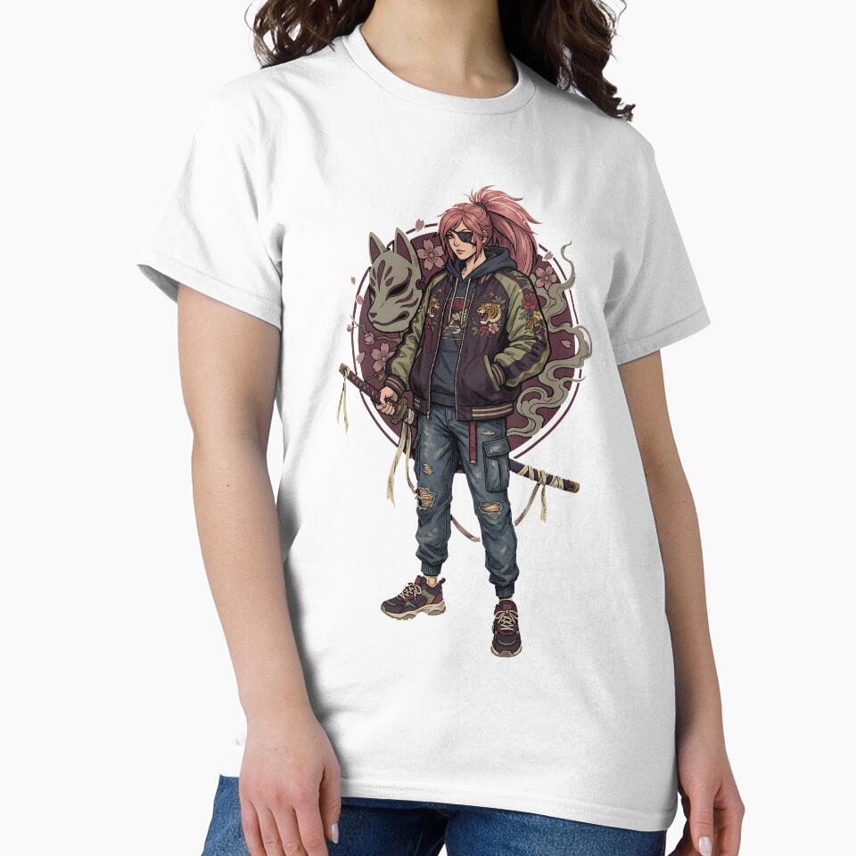 Baiken Off-Duty Casual – Pink Hair Eyepatch Street Style by Senpaiwaves