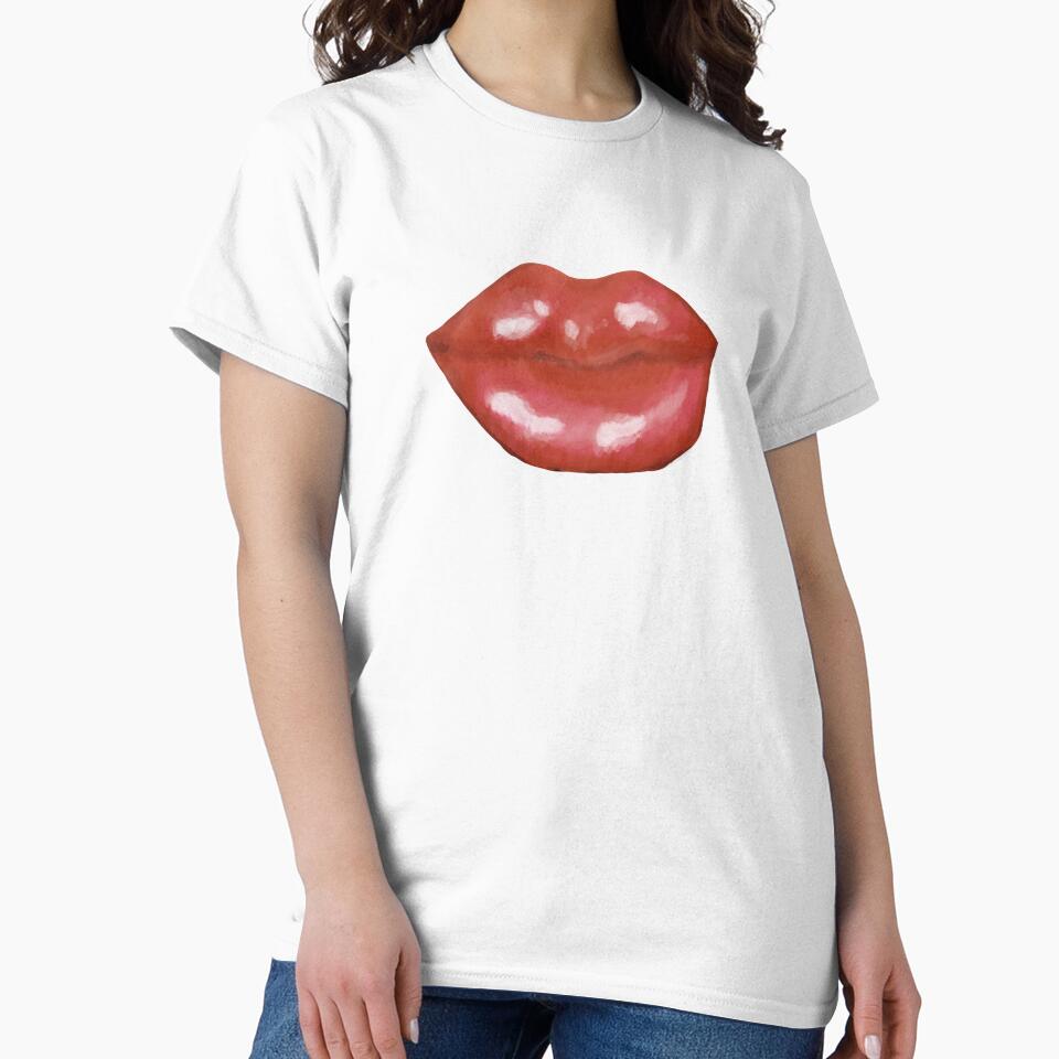 Shiny Red Lips by Kathleen Bruce Illustration