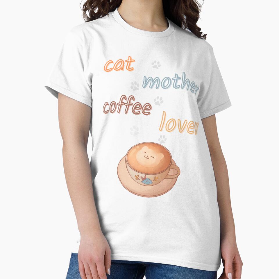 cat mother coffee lover by BooWearBer