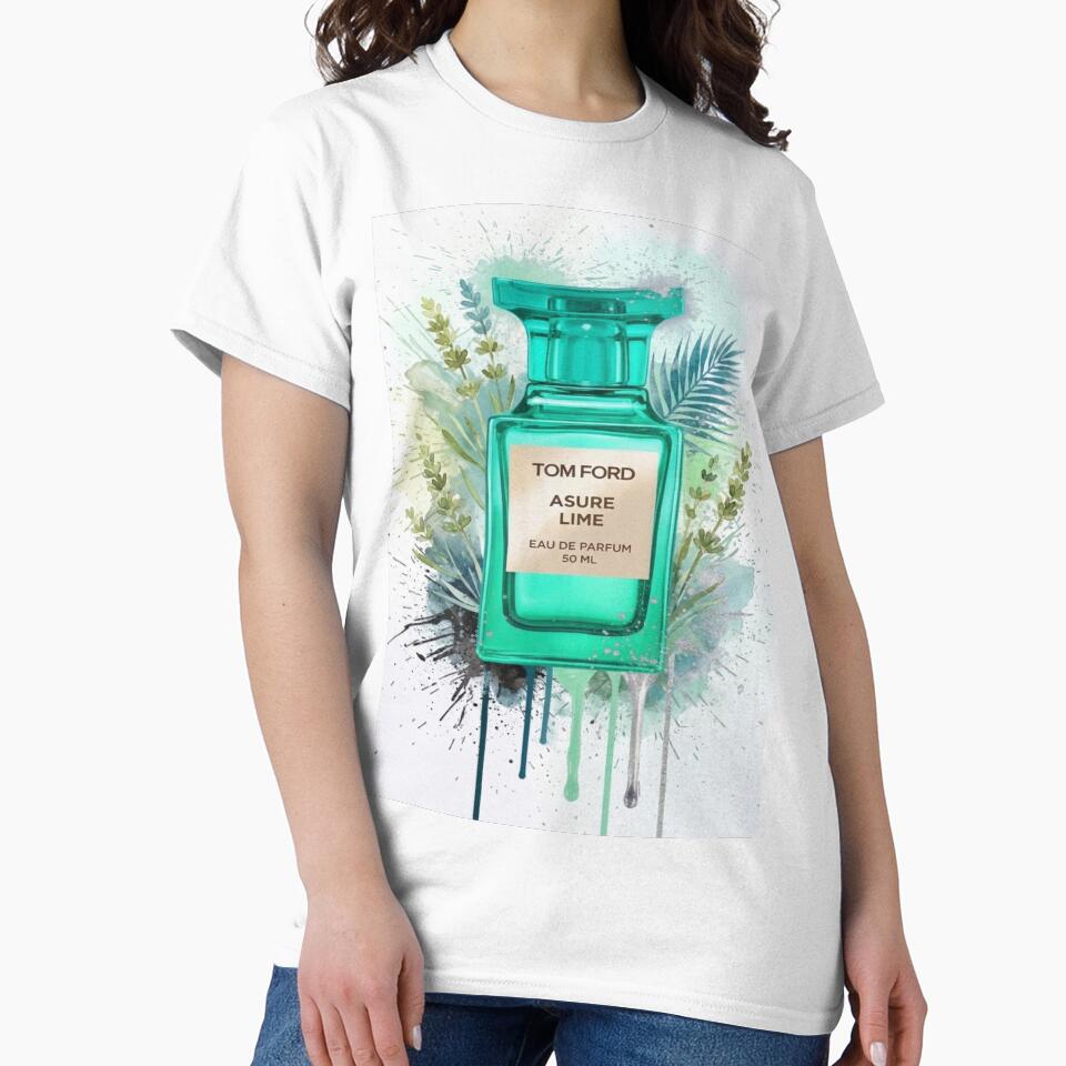 Azure Lime inspired designer fragrance art by Artfully Yours