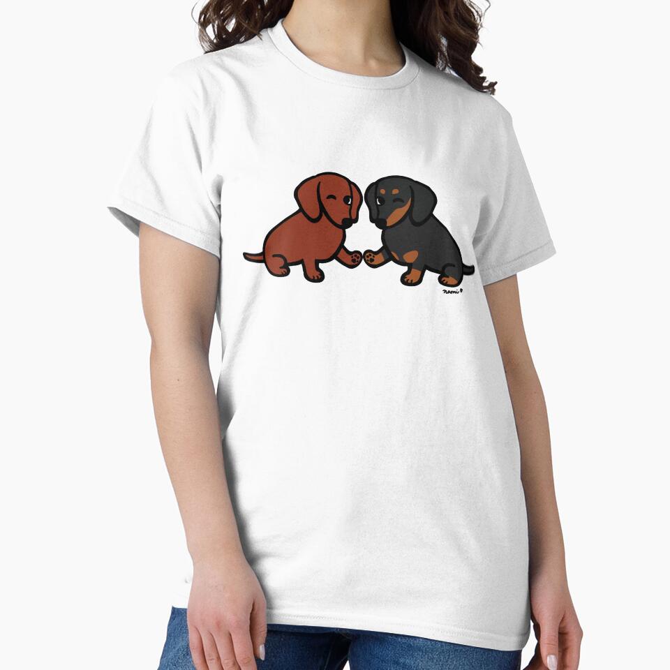 Dachshund Friends by HappyLabradors