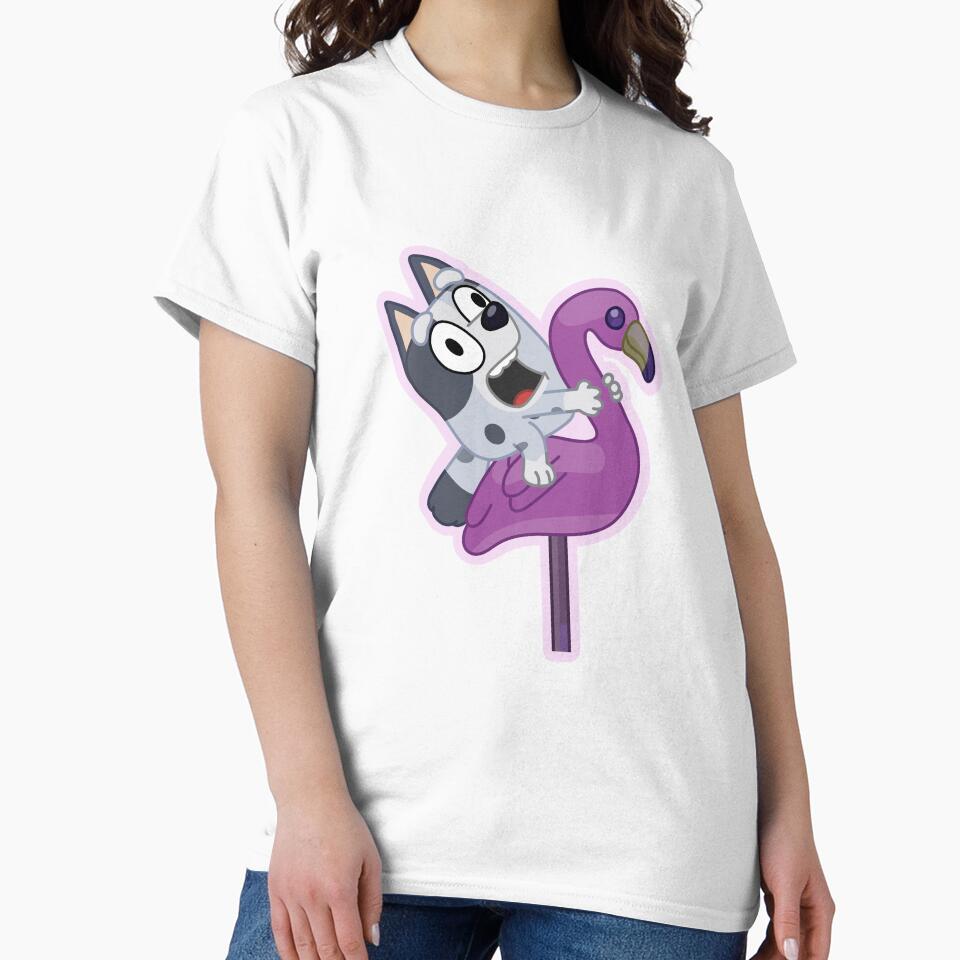 Blue Dog muffin flamingo by Moonlight Creations