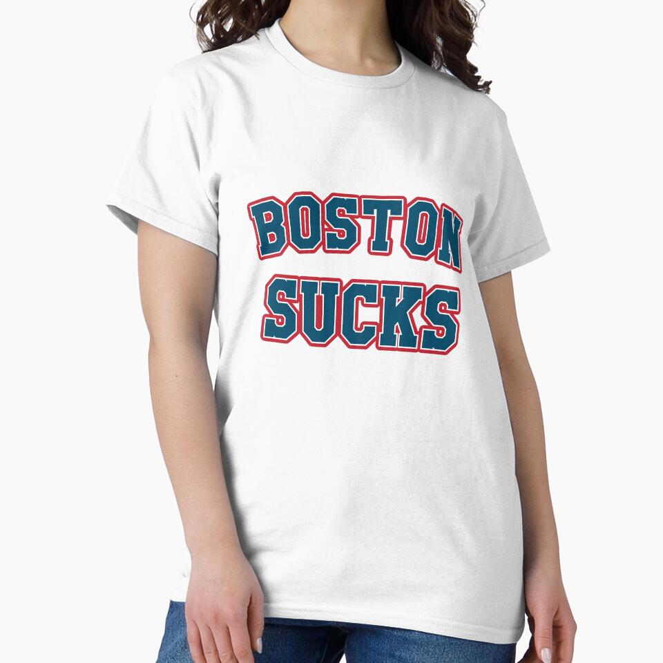 Boston Sucks Vintage Retro Gag Gift by dfunky