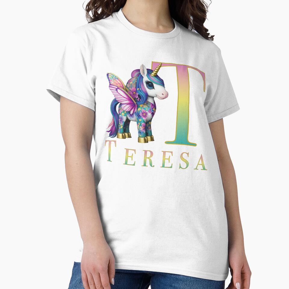 Teresa name with a cute unicorn by Lubellebubble20