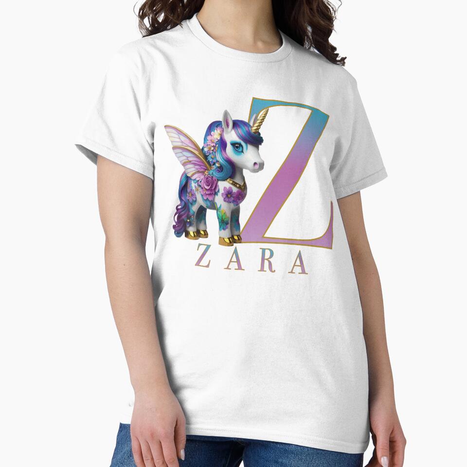 Zara name with a cute unicorn by Lubellebubble20