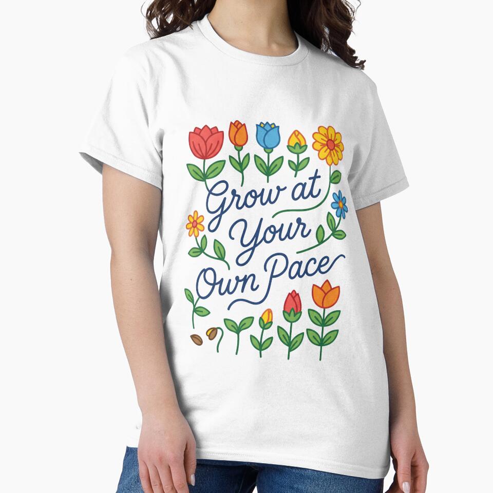 Trendy Floral Graphic Tee for Casual Style by quietvisualsco