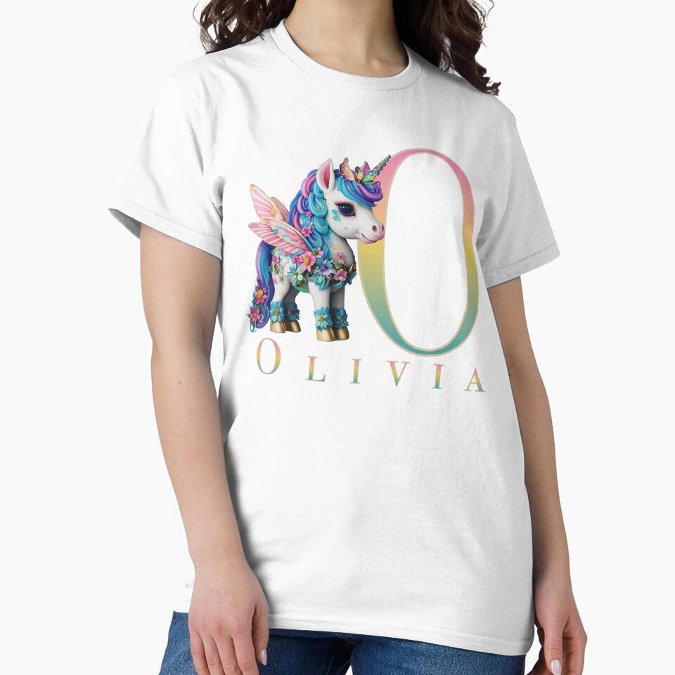 Olivia name with a cute unicorn by Lubellebubble20