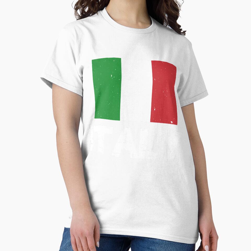 Italy Flag T-Shirt for Men and Women by AllStarMerch