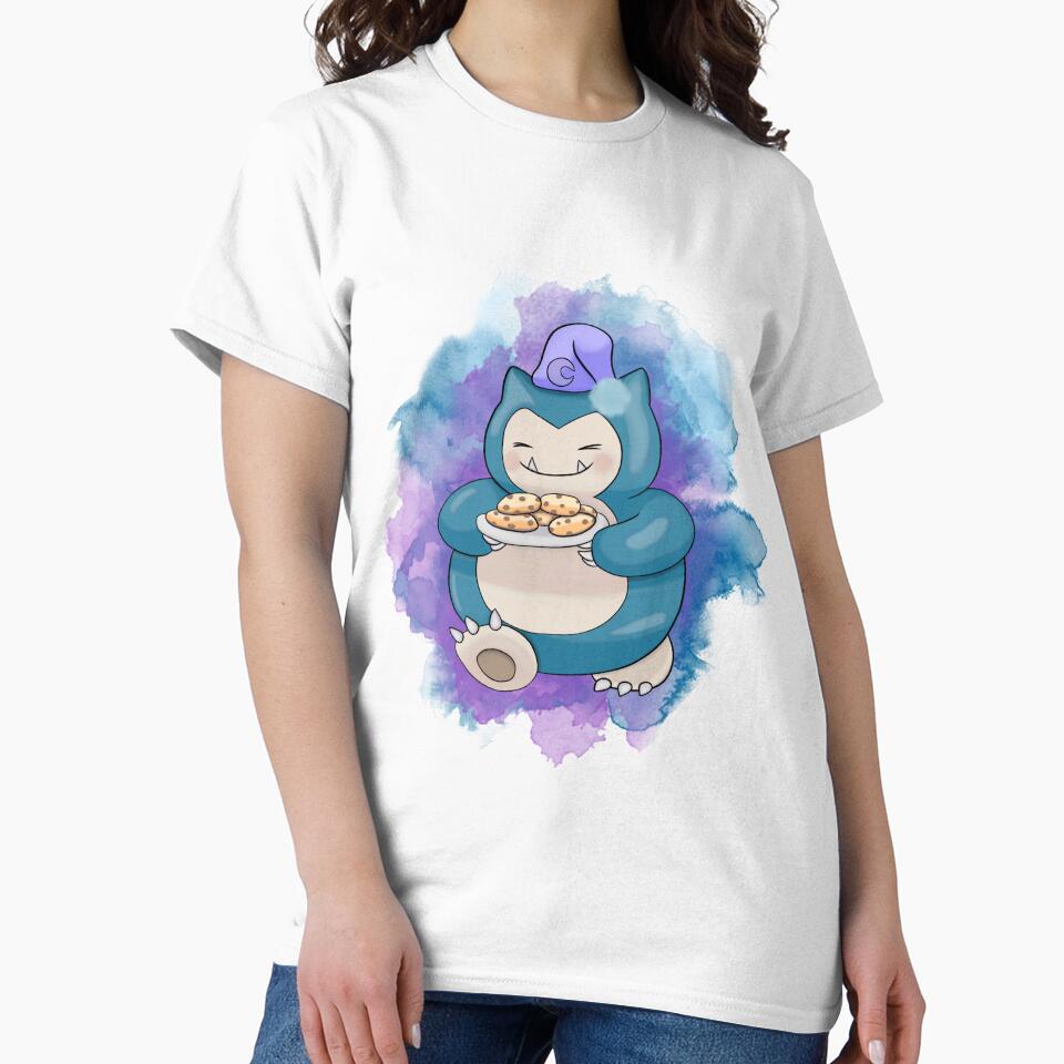 Snorlax With Cookies and watercolour by DreamDesigns25